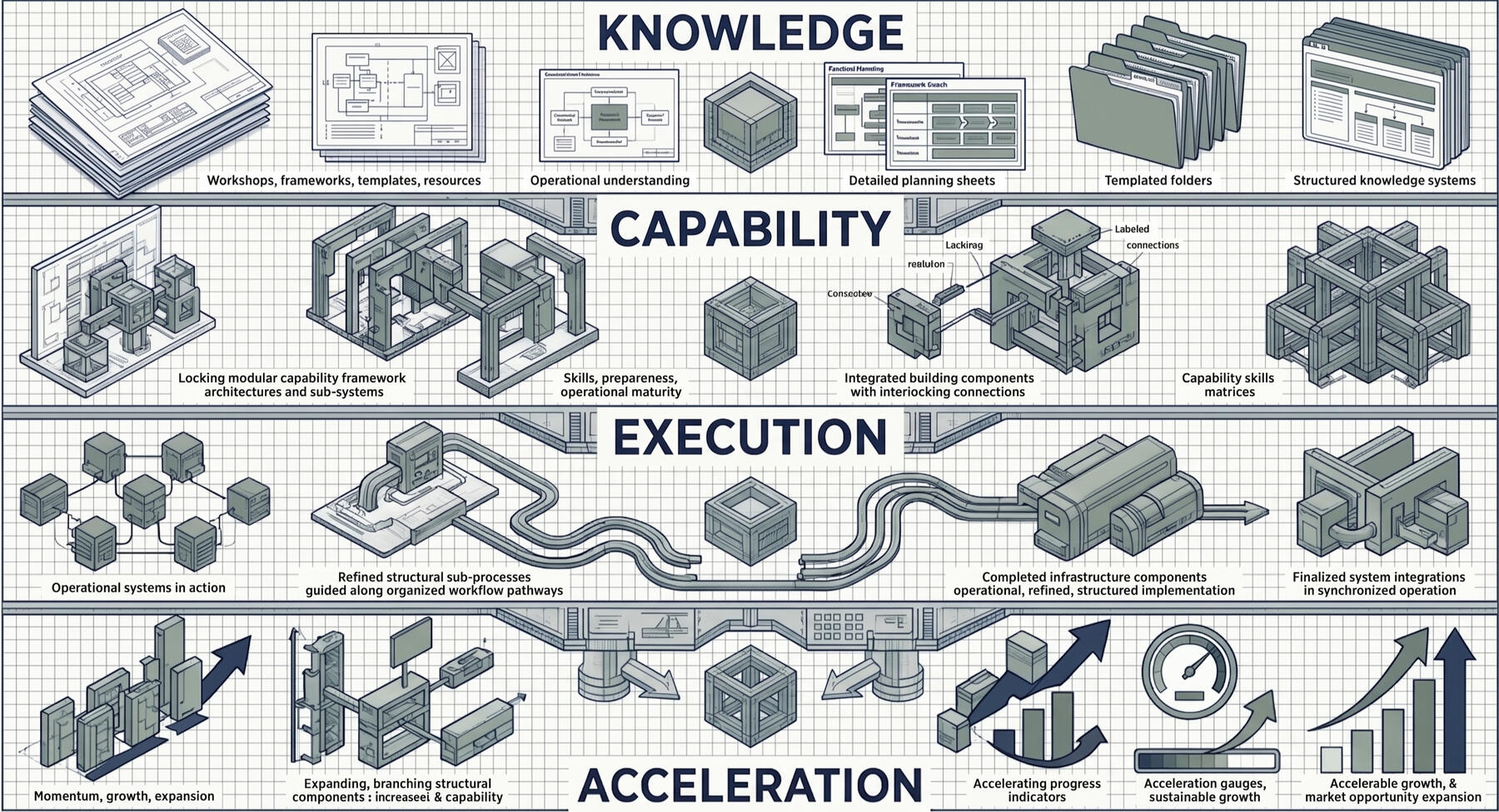 Workflow Design **Operations** ↓ **Reporting** ↓ **Insights** ↓ **Decisions**